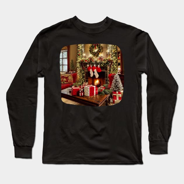 Christmas Long Sleeve T-Shirt by KK-Royal